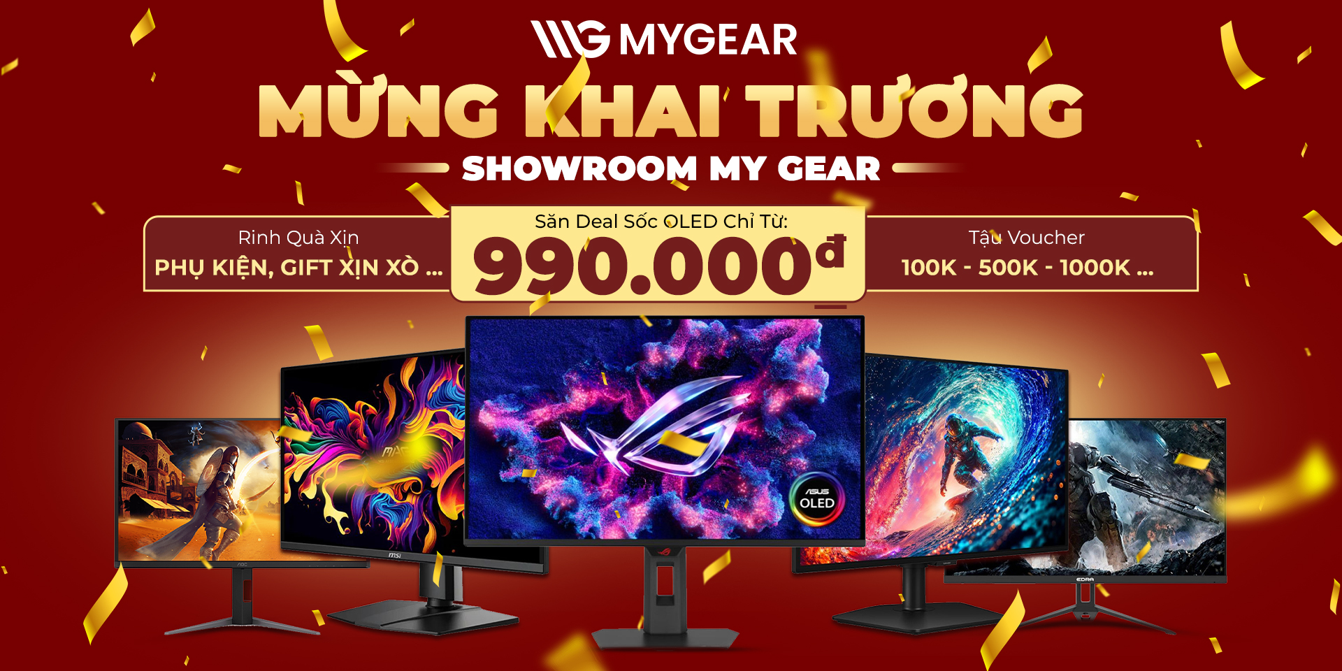 Banner chương trình màn hình tại MYGEAR