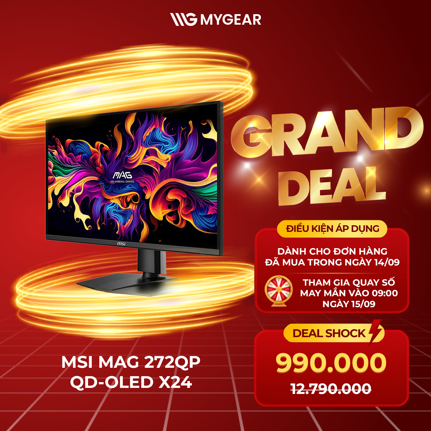 MSI MAG 272QP QD-OLED X24 Deal Shock 990.000đ