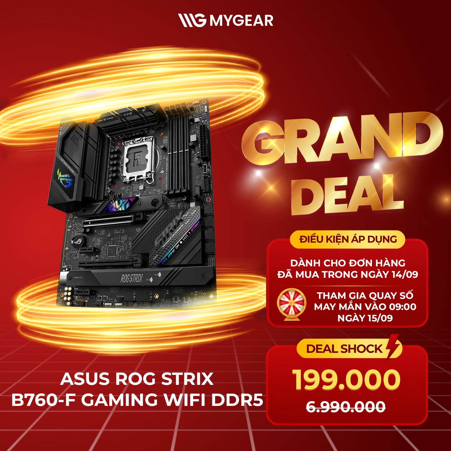 ASUS ROG STRIX B760-F GAMING WIFI DDR5 Deal Shock 199.000đ