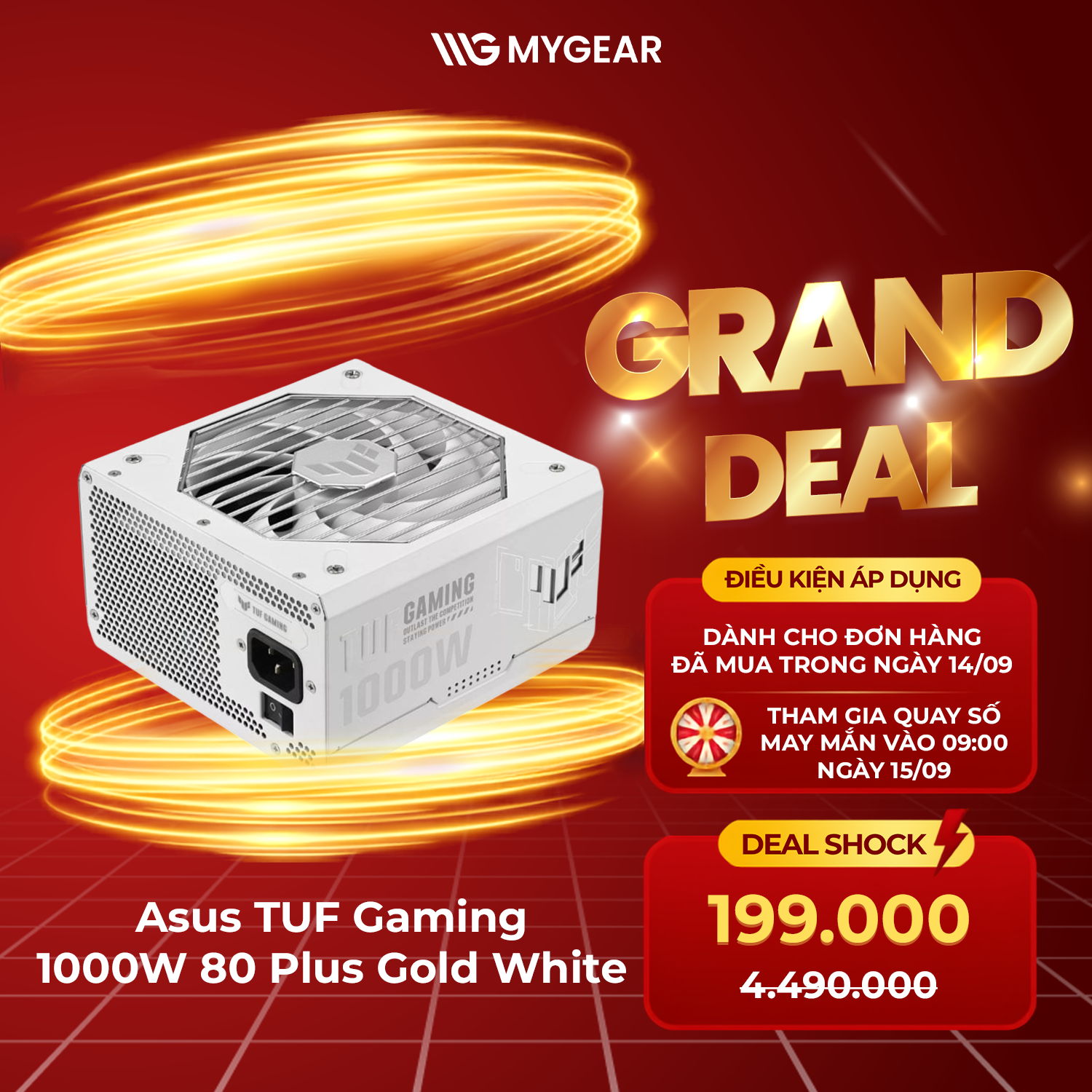 Asus TUF Gaming 1000W Gold White Deal Shock 199.000đ