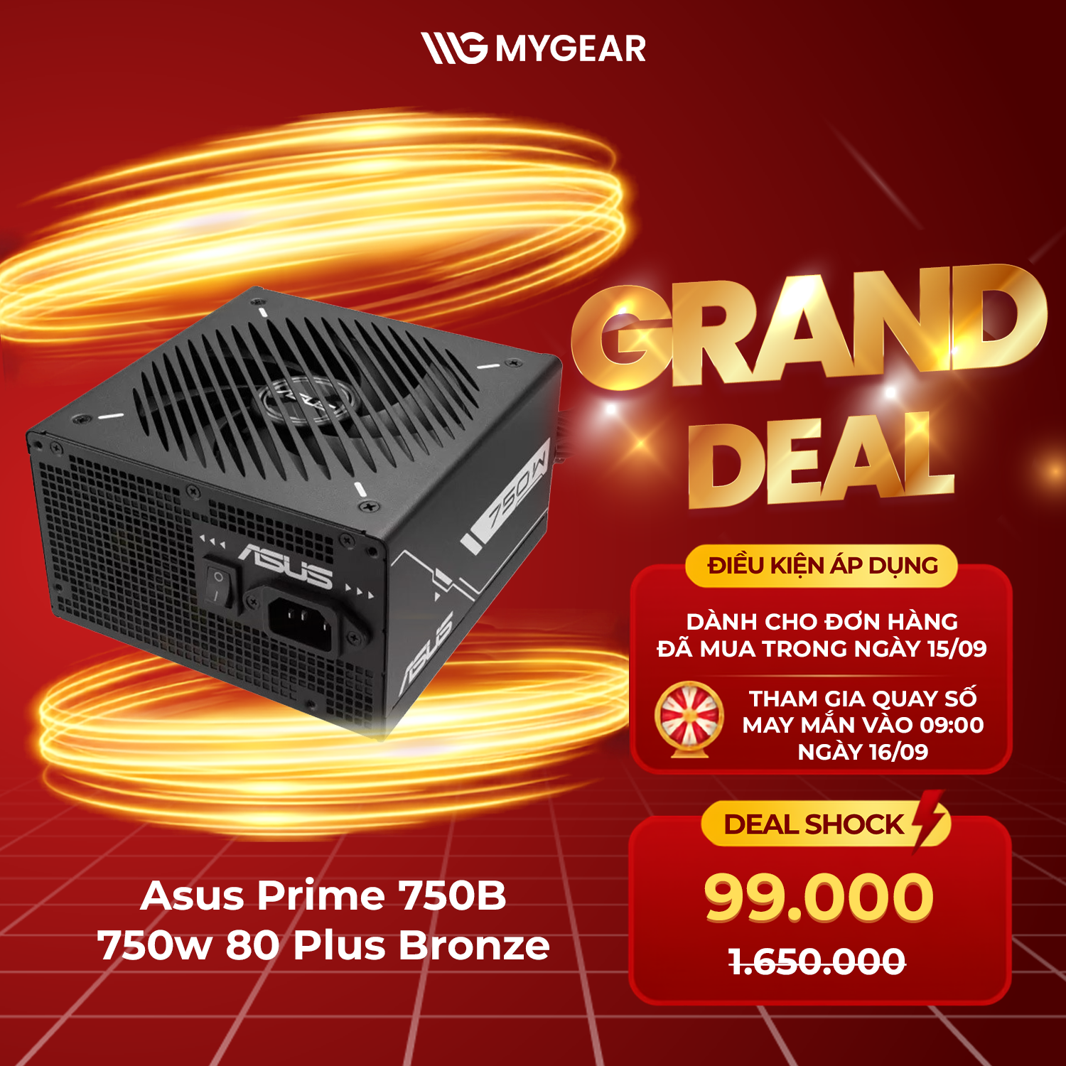 Asus Prime 750B Deal Shock 99.000đ