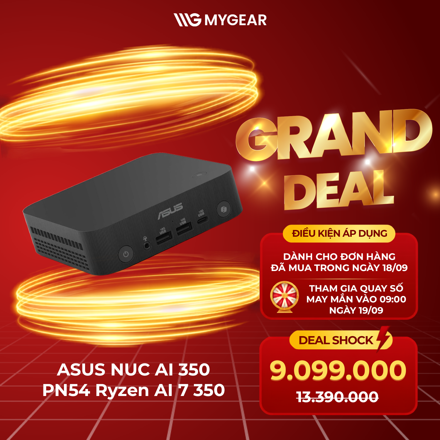 ASUS NUC AI 350 PN54 Deal Shock 9.099.000đ