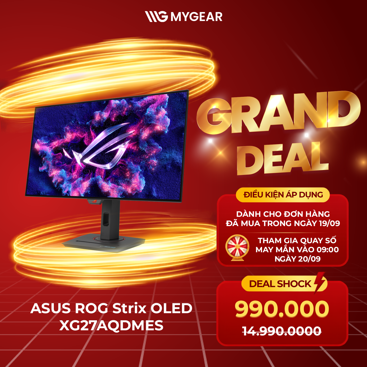 ASUS ROG Strix OLED XG27AQDMES Deal Shock 990.000đ